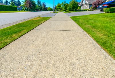 New sidewalks are built to withstand weather and wear for years.